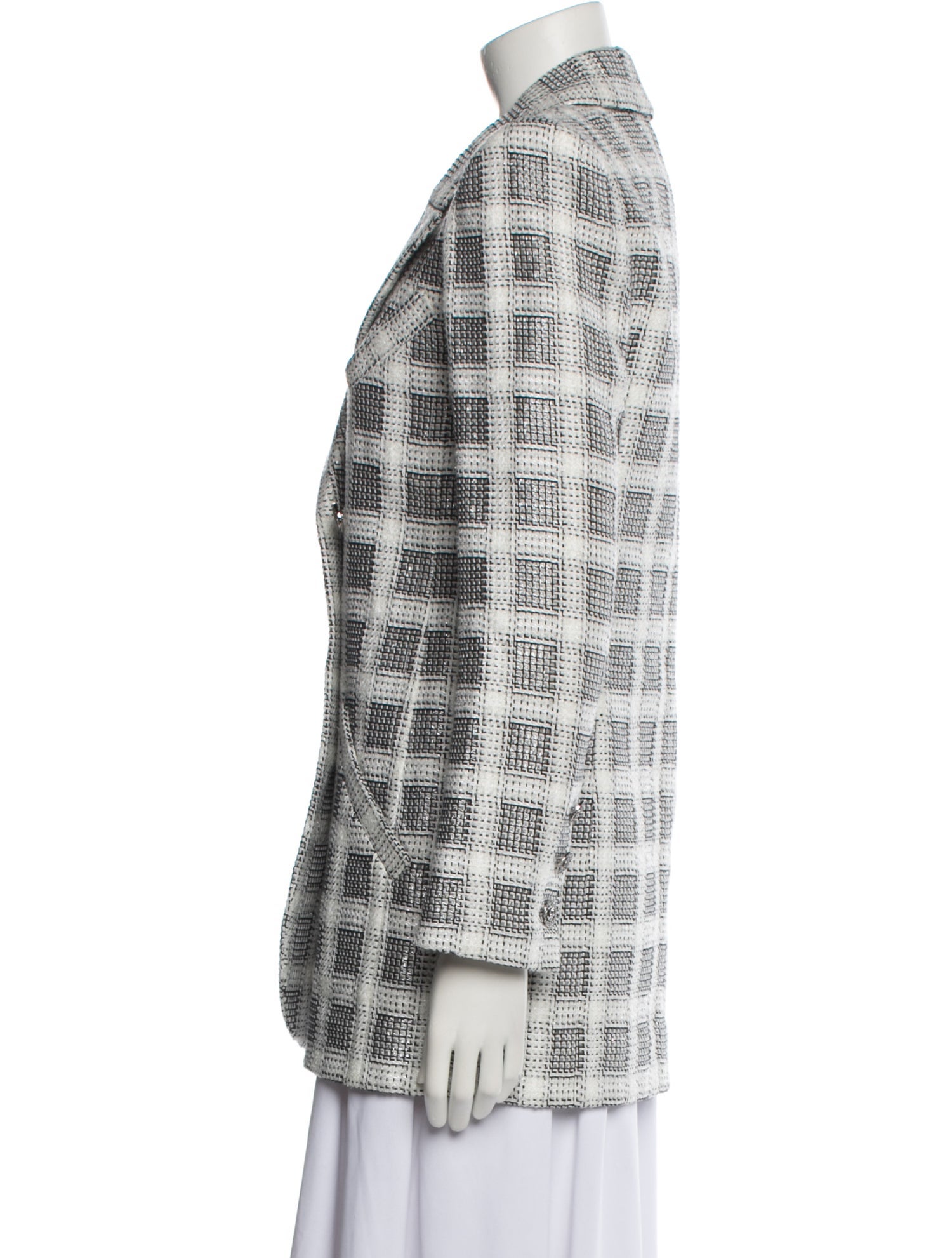 Chanel 2020 Plaid Print Blazer